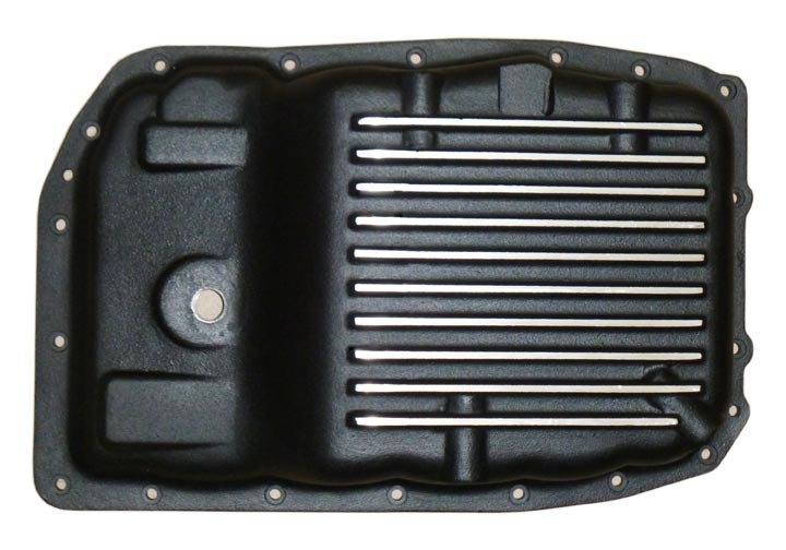Transmission Pan, GM 6L80, 6L80E Stock Capacity, Black