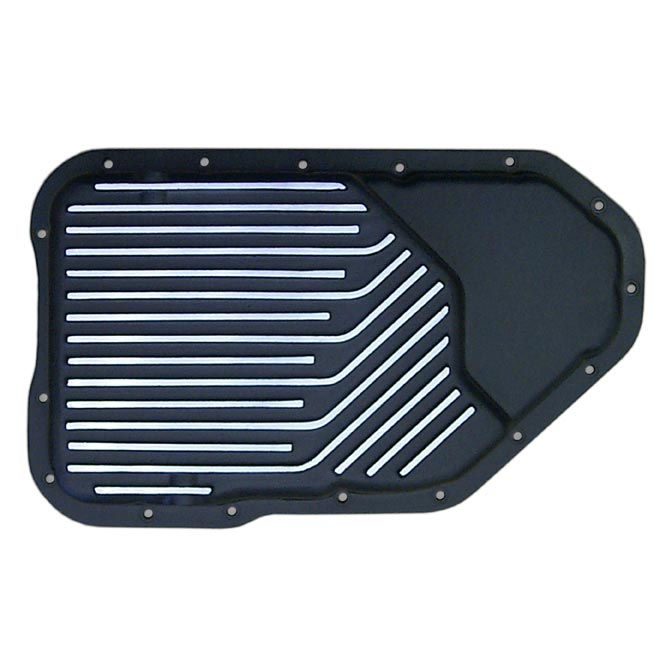 Transmission Pan, GM 2004R Stock Capacity, Black