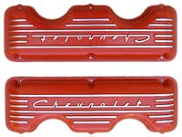 RED,Valve Cover,Chevrolet 348/409,w/ Raised Chevrolet Script-Tall RED,Valve Cover,Chevrolet 348/409,w/ Raised Chevrolet Script-Tall