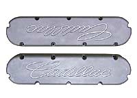 VAVLE COVER,Cadillac,368,425,472,500,Flat Top Style,w/Machined Large Cadill VAVLE COVER,Cadillac,368,425,472,500,Flat Top Style,w/Machined Large Cadillac Script(Set of Two)